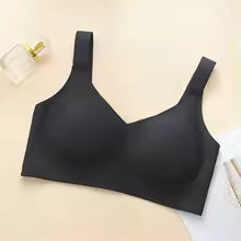 Jelly Support Seamless Bra For Big Breasts, Slim Fit, Push-up Anti-sagging, Wire-free Underwear, Sports Bra, Breathable