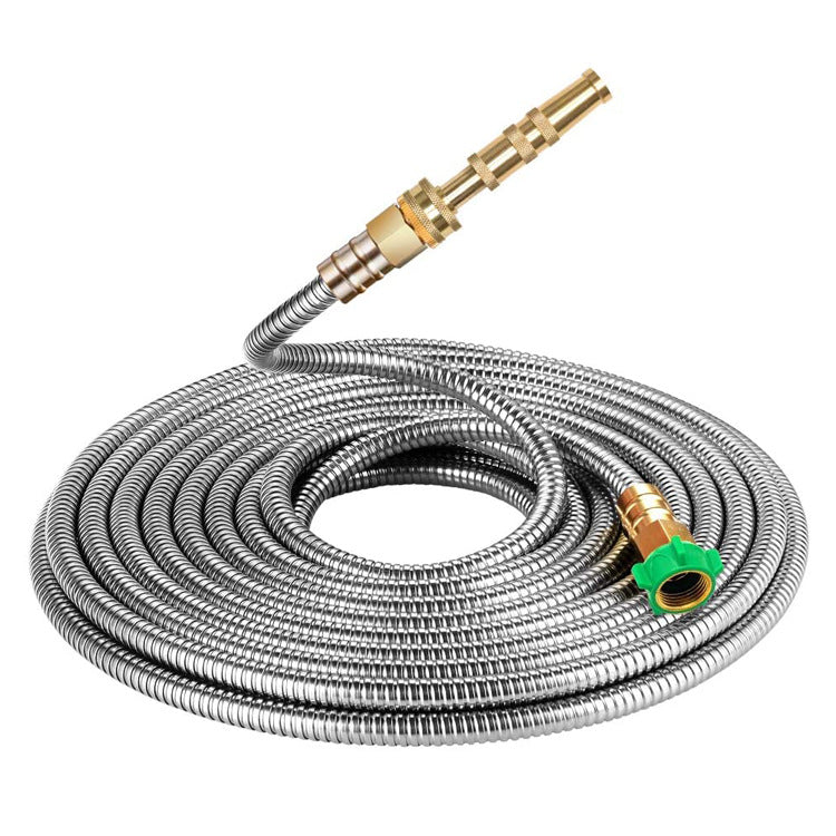 Stainless Steel Garden Hose With Brass Garden