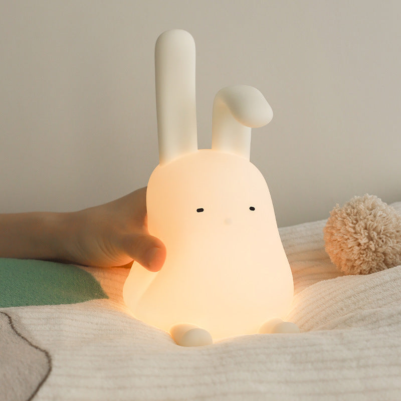 Timed Warm Light Silicone Rabbit Night