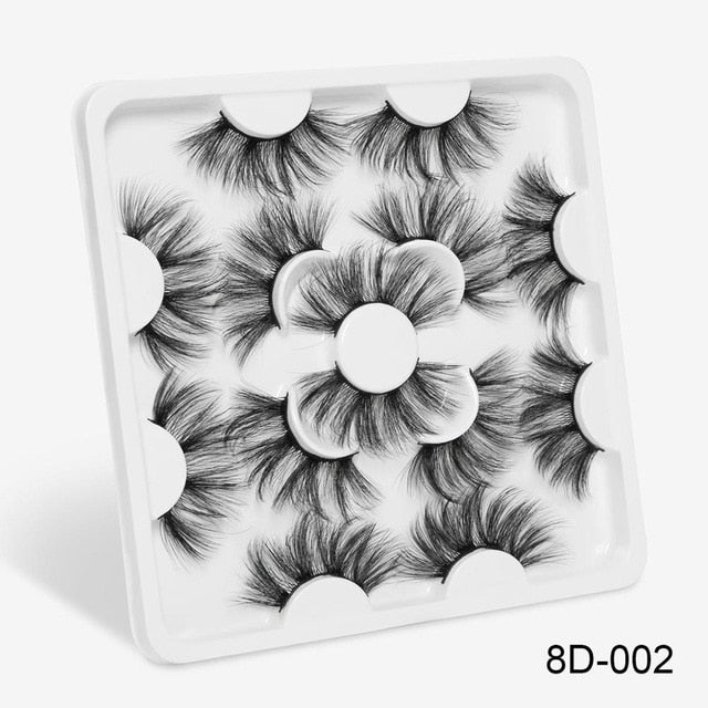 7 Pairs 3D Mink lashes 25mm False