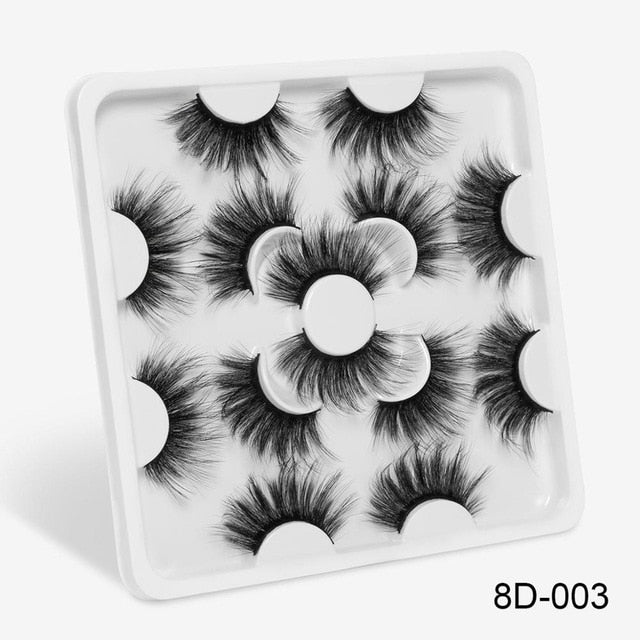 7 Pairs 3D Mink lashes 25mm False