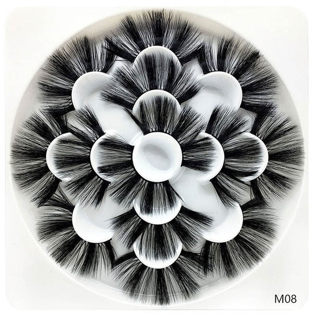 7 Pairs 3D Mink lashes 25mm False