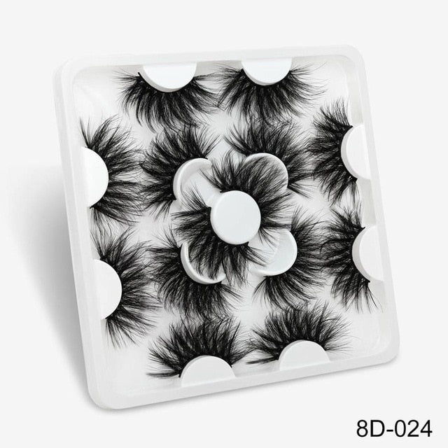 7 Pairs 3D Mink lashes 25mm False