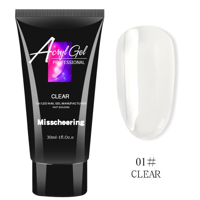 30Ml Nail Acryl Gel Clear Crystal