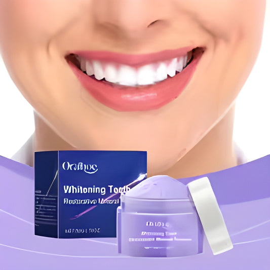 Oralhoe 50g Whitening Tooth Powder Purple Teeth Bleaching Oral Hygiene Care Remove Stains Clean Fresh Breath Purple Teeth Powder