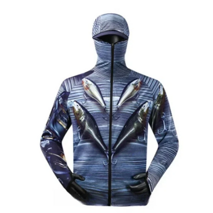 Fishing-Themed Rash Guard