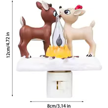 110V-US Halloween Night Light,Plug in Night Light,Santa Claus&Moose Night Light,Halloween Night Light Indoor Decorations