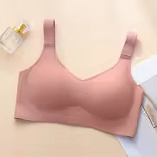 Jelly Support Seamless Bra For Big Breasts, Slim Fit, Push-up Anti-sagging, Wire-free Underwear, Sports Bra, Breathable