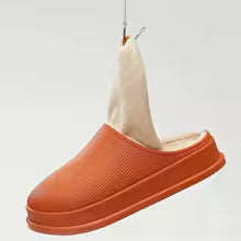 Men's Home Soft Slippers Warm Shoes Indoor and Outdoor Non-slip Thick Bottom Casual Daily Home Cotton Shoes Fashion