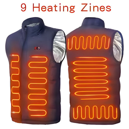 Heated Vest Zones Electric Heated Jackets Men Women Sportswear