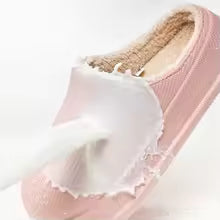 Men's Home Soft Slippers Warm Shoes Indoor and Outdoor Non-slip Thick Bottom Casual Daily Home Cotton Shoes Fashion