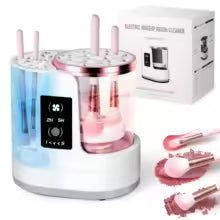 3 IN 1 Electric Makeup Brush Cleaner Machine With Makeup Brush Dryer-Holder-Portable Automatic USB Cosmetic Brushes Cleaner Tool