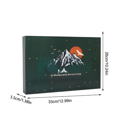 Outdoor Camping Tools Set Christmas Gift Box For Men Christmas Advent Calendar Survival Kits24 Days Advent Countdown Calendar