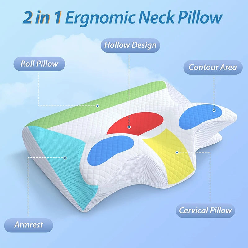 Cloud-Relief 2-in-1 Cervical Pillow