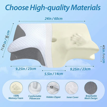 Cloud-Relief 2-in-1 Cervical Pillow