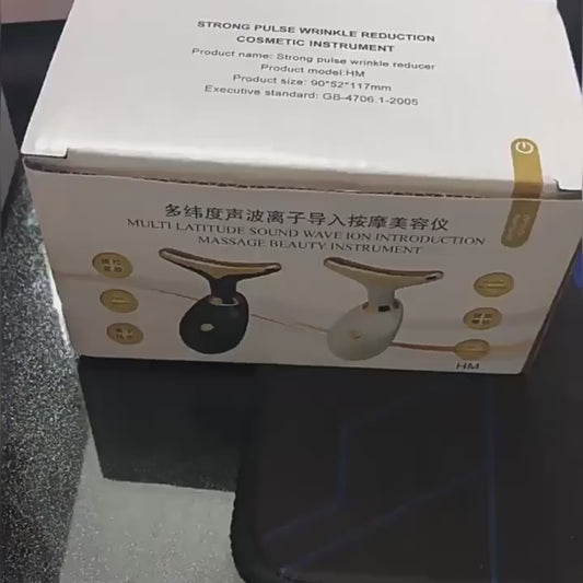 Neck Face Lifting Device Face Slimming Eye Massage Beauty Skin Facial Vibration Machine Anti Aging Reduce Edema Double Chin