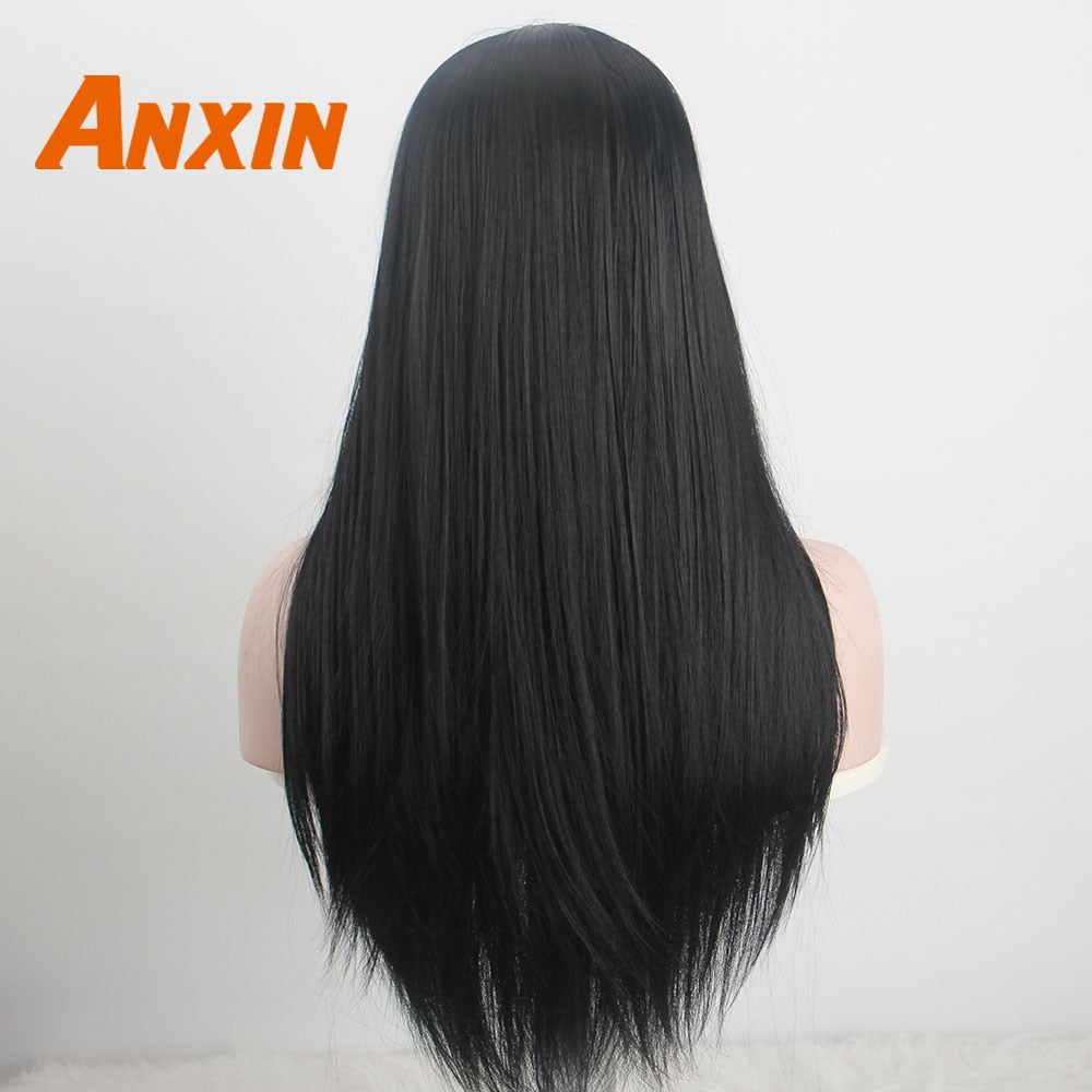 26 Inch Long Black Wigs