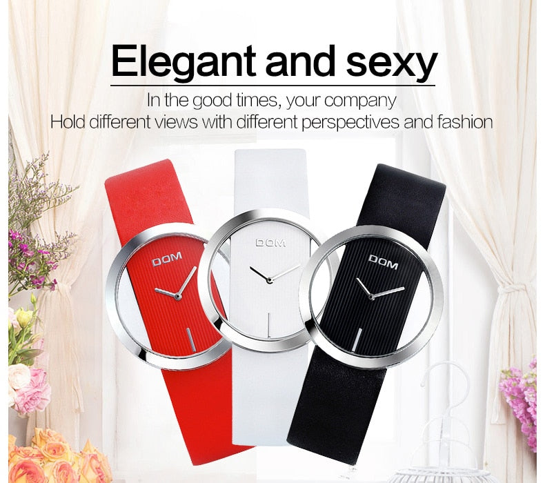 Creative Leather Red Watch