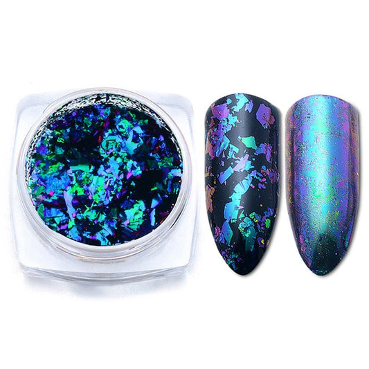 Aluminum Flakes Sequins Nail Glitter Powder