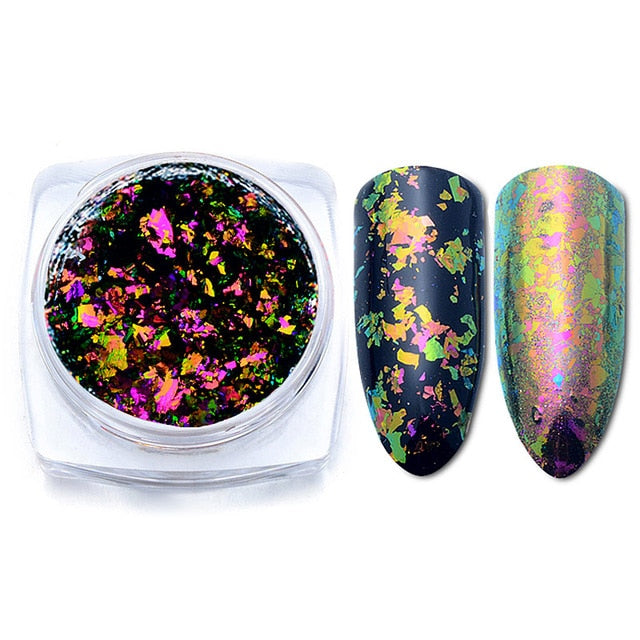 Aluminum Flakes Sequins Nail Glitter Powder