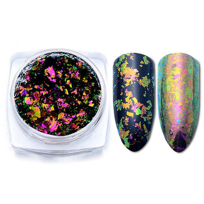 Aluminum Flakes Sequins Nail Glitter Powder
