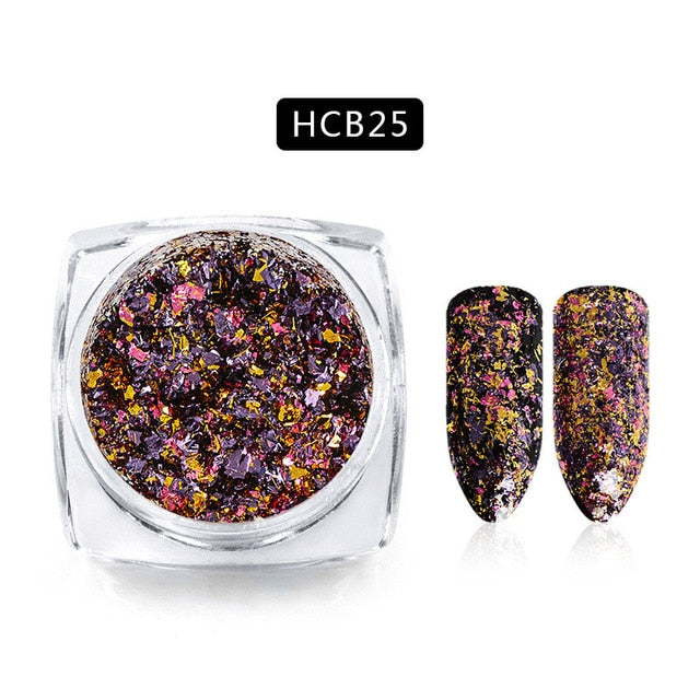 Aluminum Flakes Sequins Nail Glitter Powder