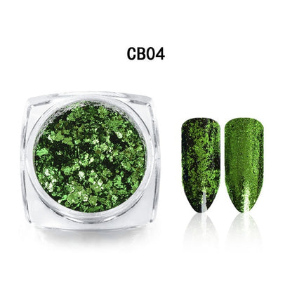 Aluminum Flakes Sequins Nail Glitter Powder