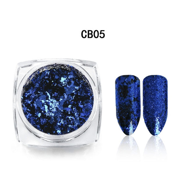 Aluminum Flakes Sequins Nail Glitter Powder