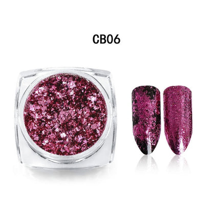 Aluminum Flakes Sequins Nail Glitter Powder
