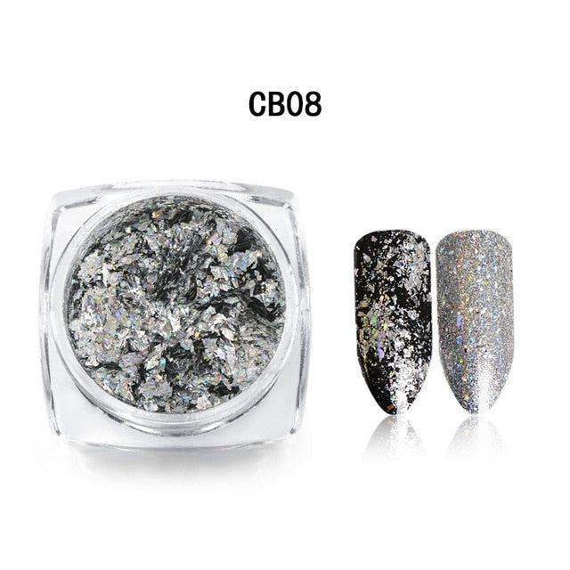 Aluminum Flakes Sequins Nail Glitter Powder