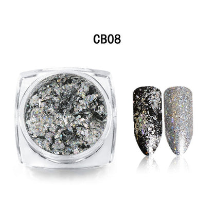 Aluminum Flakes Sequins Nail Glitter Powder