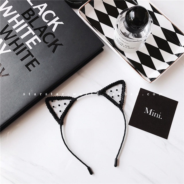 Cat Ears Head Bezel Hairband