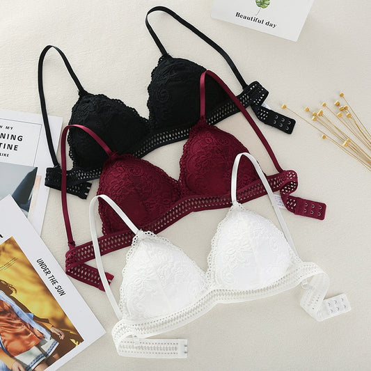 Bralette Seamless Deep V Lace Bras