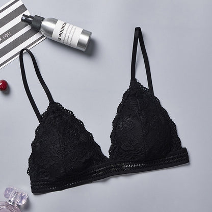 Bralette Seamless Deep V Lace Bras