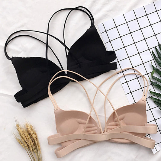 Front Closure Wire Free Fashion Bra