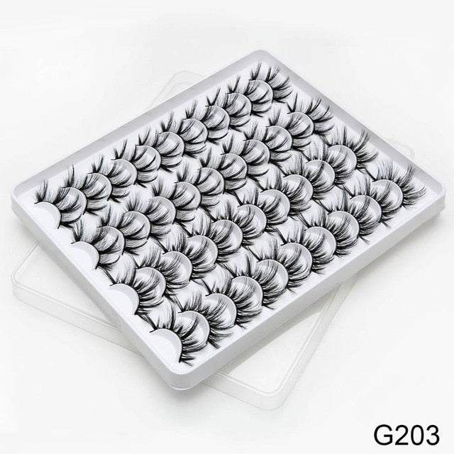 12/20 Pairs 3D Mink Hair False Eyelashes