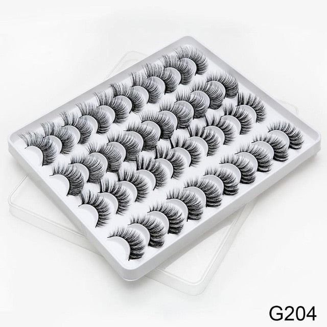 12/20 Pairs 3D Mink Hair False Eyelashes