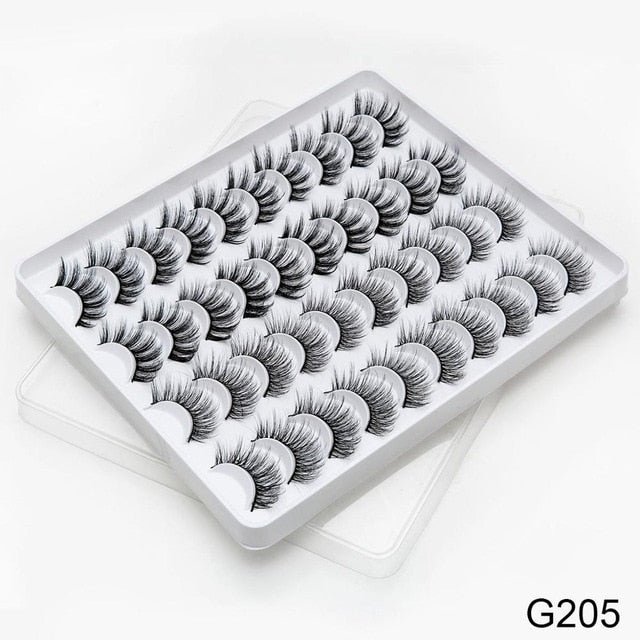 12/20 Pairs 3D Mink Hair False Eyelashes