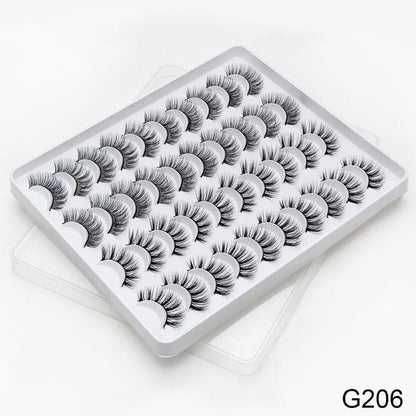 12/20 Pairs 3D Mink Hair False Eyelashes