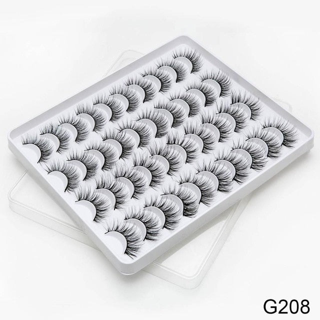 12/20 Pairs 3D Mink Hair False Eyelashes