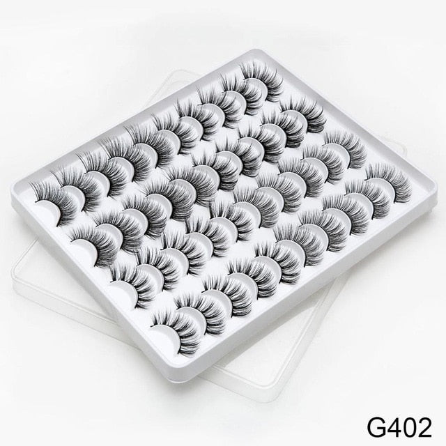 12/20 Pairs 3D Mink Hair False Eyelashes
