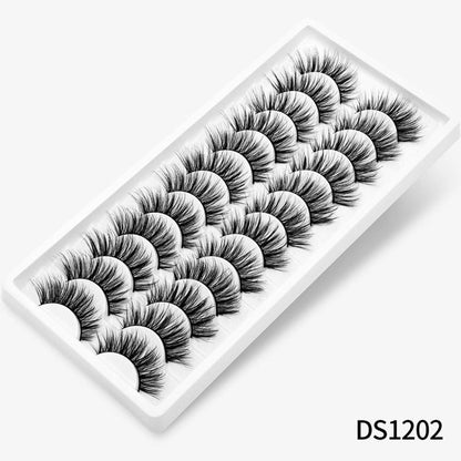 12/20 Pairs 3D Mink Hair False Eyelashes