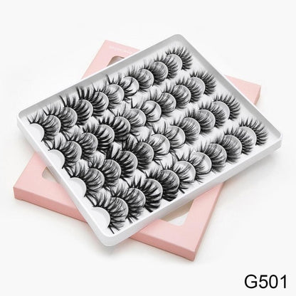 12/20 Pairs 3D Mink Hair False Eyelashes