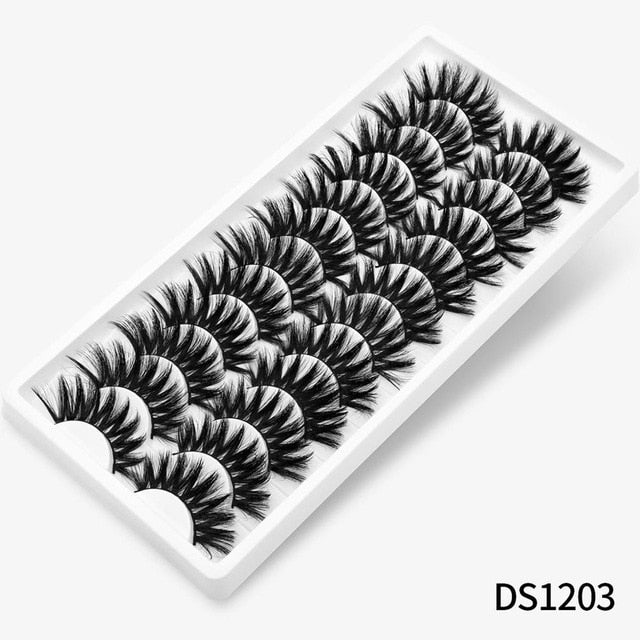 12/20 Pairs 3D Mink Hair False Eyelashes