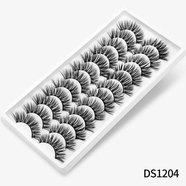 12/20 Pairs 3D Mink Hair False Eyelashes