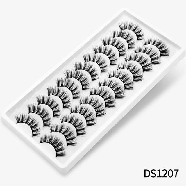 12/20 Pairs 3D Mink Hair False Eyelashes