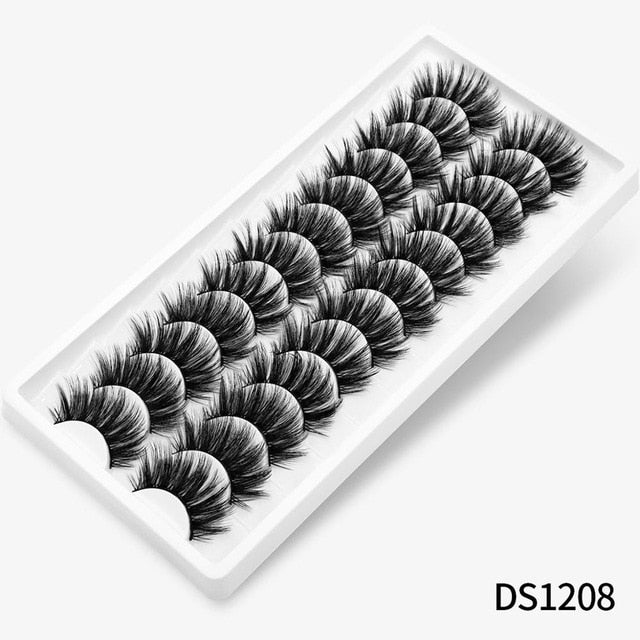 12/20 Pairs 3D Mink Hair False Eyelashes