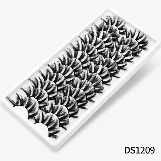 12/20 Pairs 3D Mink Hair False Eyelashes