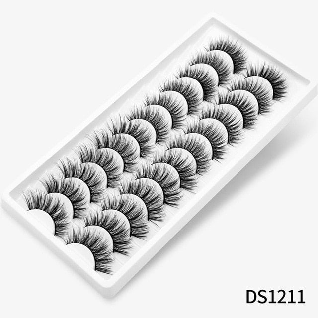 12/20 Pairs 3D Mink Hair False Eyelashes