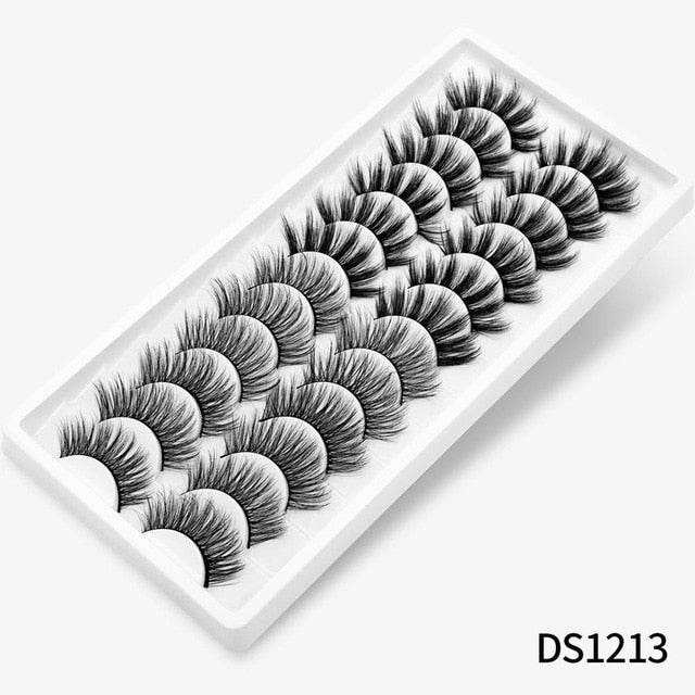 12/20 Pairs 3D Mink Hair False Eyelashes